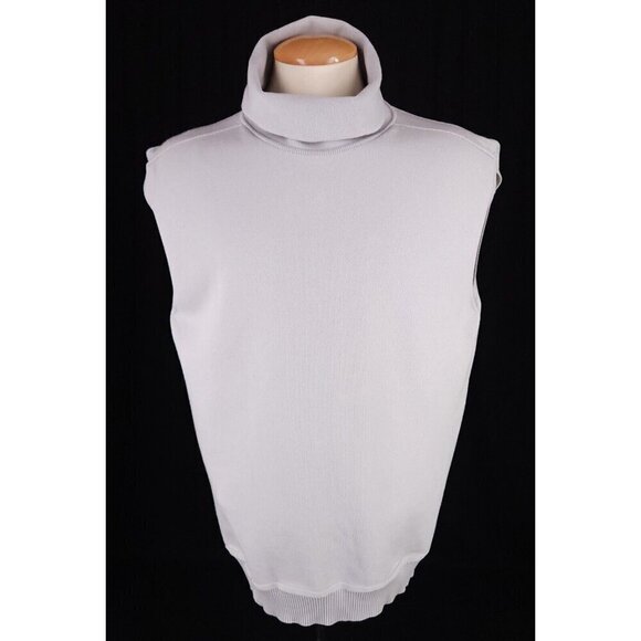 Homme Plissé Issey Miyake Gray Smooth Knit Sweater Vest O/S New - Picture 1 of 9